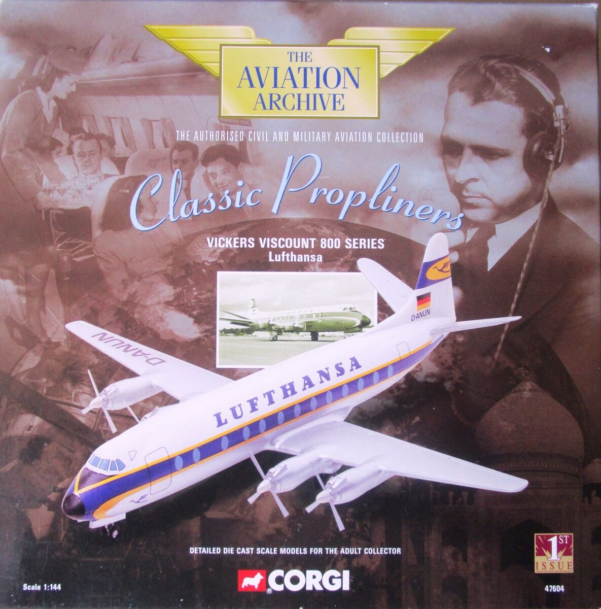 AA47604 Vickers Viscount 800 Series LUFTHANSA (image for) AA47604 Vickers Viscount 800 Series LUFTHANSA